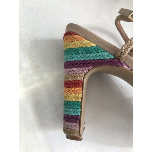 Revolve X Raye Cherie Rainbow Jute Strappy Sandals - Picture 5 of 12